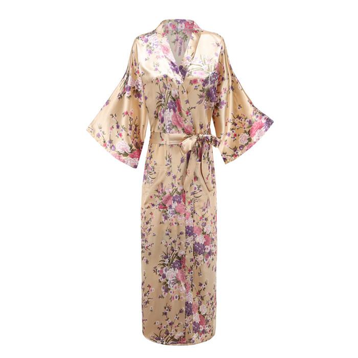Robe impression fleur Kimono