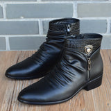 Bottes en cuir véritable