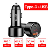 Chargeur de voiture USB & C