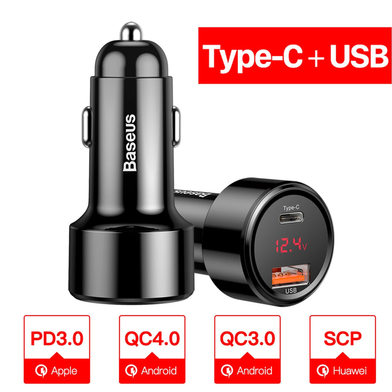 Chargeur de voiture USB & C