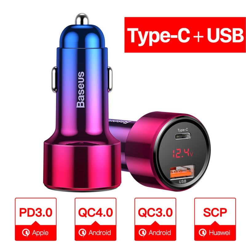 Chargeur de voiture USB & C