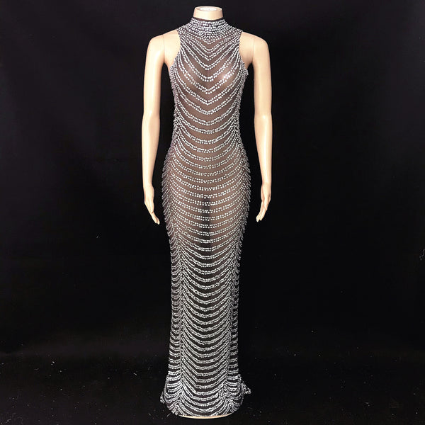 Robe maille longue