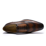 Chaussures Oxford en cuir véritable