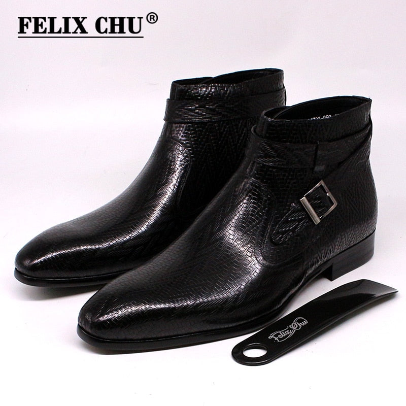 Felix Chu en cuir véritable