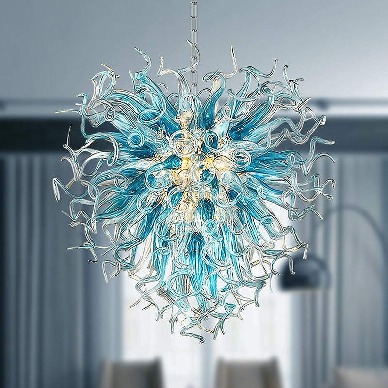 Lustre bleu de luxe