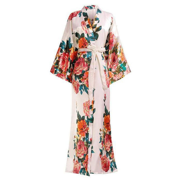 Robe impression fleur Kimono