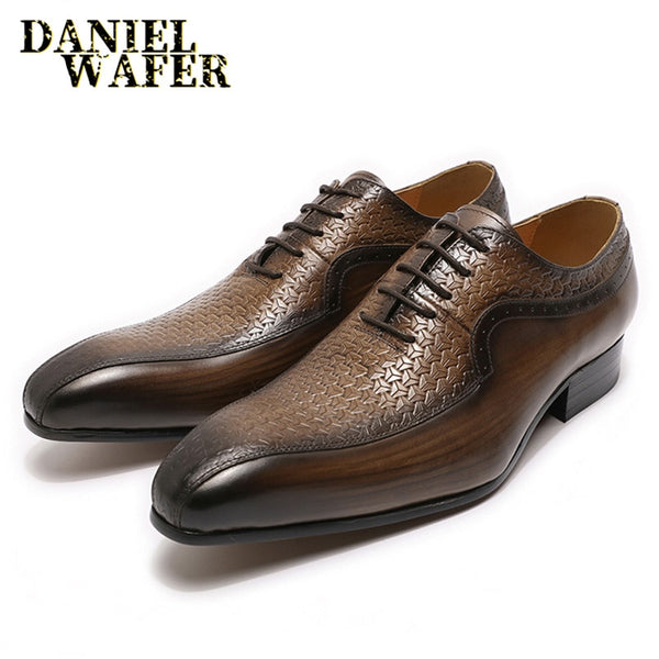 Oxford chaussures  en cuir véritable