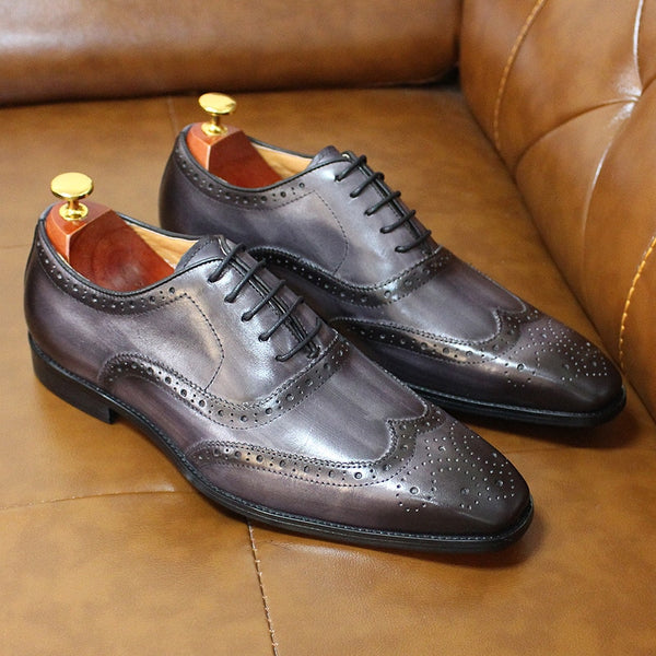 Chaussures en cuir de veau véritable